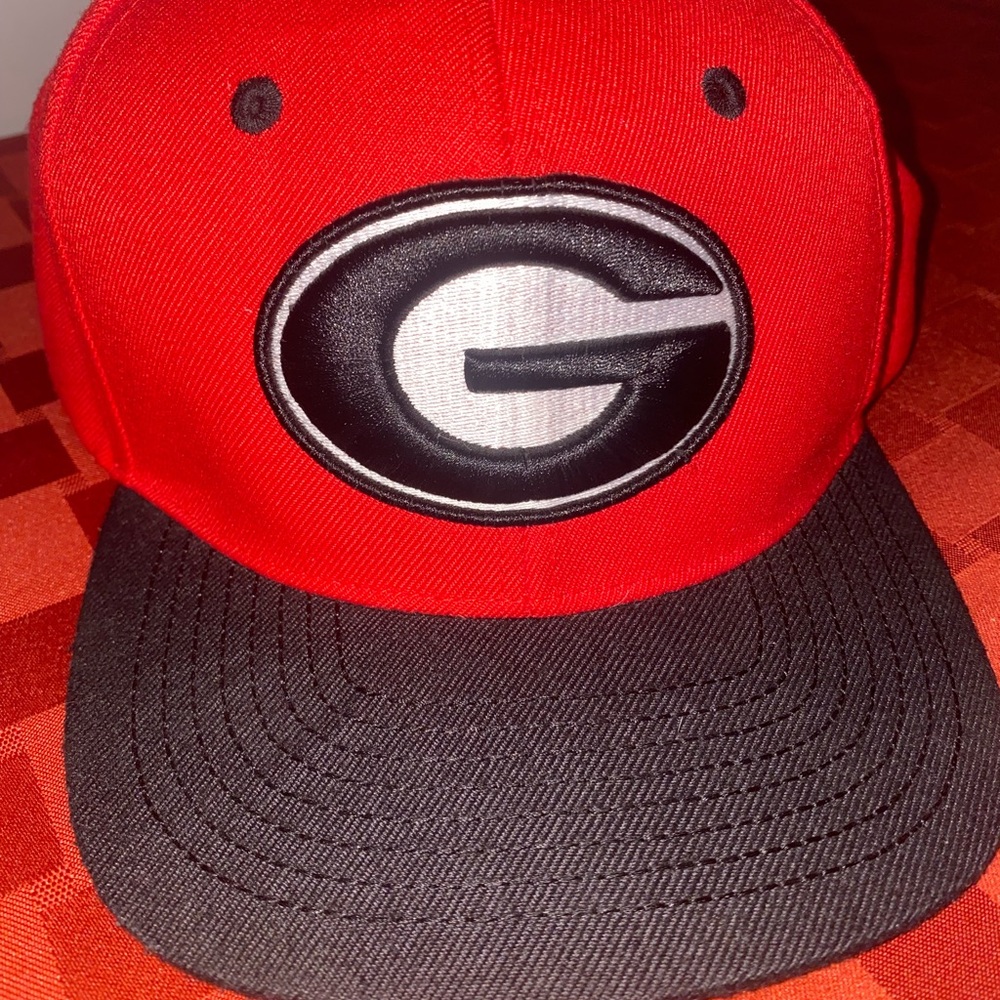 UGA Snapback Hat | Georgia Red and Black Cap